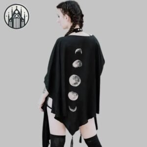 Cape Gothique Larges Manches Spandex — Univers Gothique