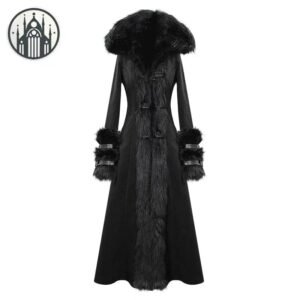 Manteau Gothique Velours Capuche Longue — Univers Gothique