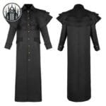 Manteau Gothique Vampire: Style Démoniaque En Polyester - Noir / s
