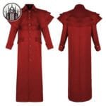 Manteau Gothique Vampire: Style Démoniaque En Polyester - Rouge / s