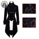 Manteau Gothique Victorien Pour Femme - Livraison Standard Offerte - Noir / Xxxl