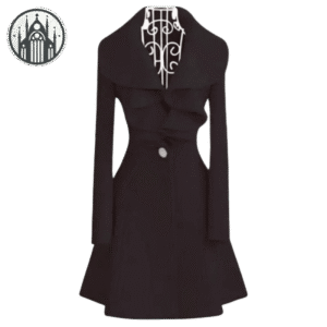 Manteau Gothique Lolita Noir Femme — Univers Gothique