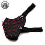 Masque Gothique Anti-poussière Avec Rivet Rouge