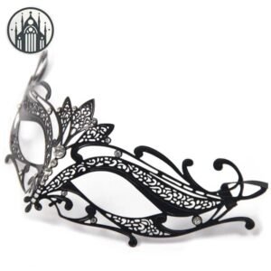 Masque Gothique Aluminium Strass Perforé — Univers Gothique