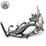 Masque Gothique Avec Strass: Look Démoniaque!