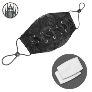 Masque Gothique Polyester Ajustable Biker — Univers Gothique