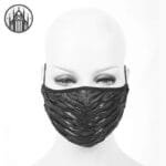 Masque Gothique Biker Ajustable: Chaud Et Coupe-vent - Effect Cuir