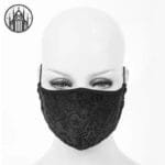 Masque Gothique Biker Ajustable: Chaud Et Coupe-vent - Floral