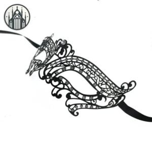 Masque Gothique Strass Aluminium Laser — Univers Gothique