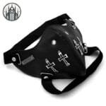 Masque Gothique Cuir Brun: Protection Et Style Démoniaque