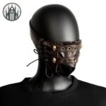 Masque Gothique Cuir Brun — Univers Gothique (vue 5)