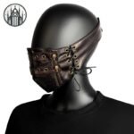 Masque Gothique Cuir Brun — Univers Gothique (vue 4)