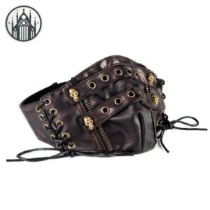 Masque Gothique Cuir Brun — Univers Gothique