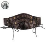 Masque Gothique Cuir Brun — Univers Gothique (vue 2)