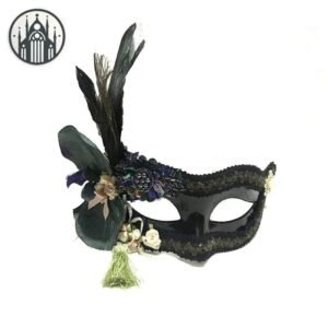 Masque Gothique Paon Carnaval — Univers Gothique