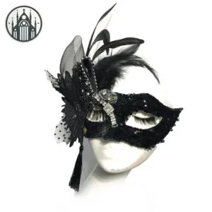 Masque Gothique Paon Pour Un Look Démoniaque 1 Masque Gothique Paon Pour Un Look Démoniaque