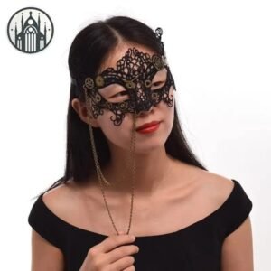 Masque Gothique Victorien Dentelle — Univers Gothique