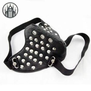 Masque Gothique Rivet Cuir Pu — Univers Gothique