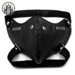 Masque Gothique Rivet Noir Pu - Look Démoniaque!