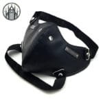 Masque Gothique Rivet Noir Pu - Look Démoniaque!