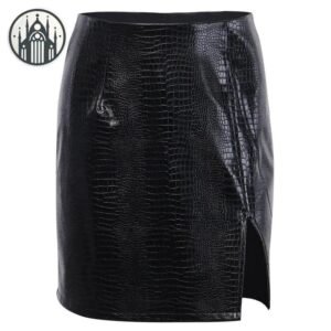 Jupe Gothique Serpent Cuir Femme — Univers Gothique