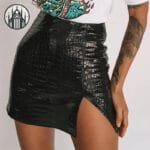 Mini-jupe Gothique Courte Streetwear - Livraison Offerte - Noir / s