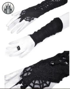 Mitaines Gothiques Satin Pour Un Style Unique 1 Mitaines Gothiques Satin Pour Un Style Unique