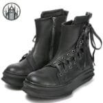 Nouvelles Bottes Gothiques Motard De L’enfer! Noir / 4