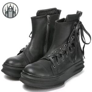 Nouvelles Bottes Gothiques Motard De L’enfer! Noir / 4
