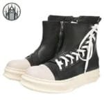 Nouvelles Bottes Gothiques Motard De L’enfer! Noir & Blanc / 4