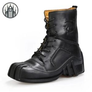 Bottes Gothiques Militaires Cuir Punk — Univers Gothique
