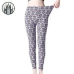 Pantalon à Carreaux écossais Taille Haute En Polyester Confortable!