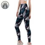 Pantalon à Carreaux écossais Taille Haute En Polyester Confortable!