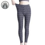 Pantalon à Carreaux écossais Taille Haute En Polyester Confortable!