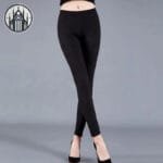 Pantalon à Carreaux écossais Taille Haute En Polyester Confortable!