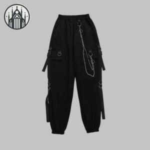 Pantalon Gothique Chaîne Métallique Femme — Univers Gothique