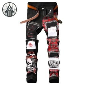 Pantalon Gothique Trou Homme Coton — Univers Gothique