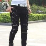 Pantalon Gothique à Zipper: Livraison Standard Offerte!
