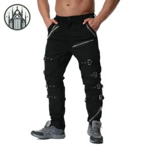 Pantalon Gothique Avec Chaîne - Livraison Offerte - 29