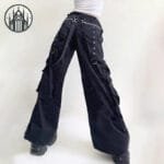 Pantalon Gothique Blood Moon Cut-out: Confort Et Style Gothique Femme