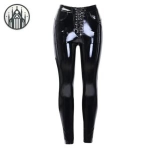 Pantalon Gothique Brillant Moulant Noir — Univers Gothique