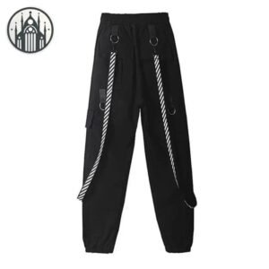 Pantalon Gothique Rayé Coton Femme — Univers Gothique