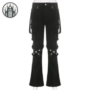 Pantalon Gothique Cargo Punk Jeans — Univers Gothique