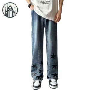 Pantalon Gothique Crâne En Denim Noir 2 Pantalon Gothique Crâne En Denim Noir - s