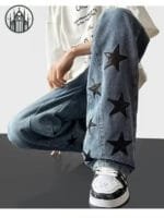 Pantalon Gothique Crâne En Denim Noir - Xxl