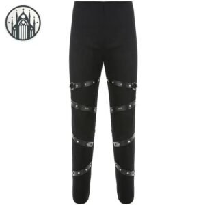 Pantalon Gothique Slim Damier Noir — Univers Gothique