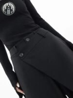 Pantalon Gothique Asymétrique Ample Femme — Univers Gothique (vue 5)