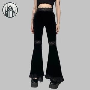 Pantalon Gothique En Coton Et Polyester Résistant