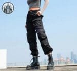 Pantalon Gothique En Polyester Et Coton Doux