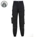 Pantalon Gothique En Polyester Et Coton Doux